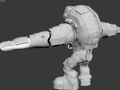 cybermonkey model humanoid robot Low-poly 3D model