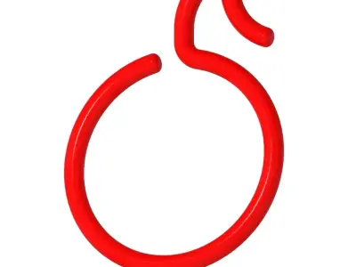 Window Curtain Hook 3D print model
