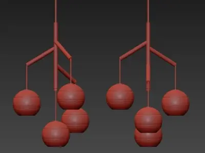 Tech Lighting Sedona Double Chandelier 3D model buy