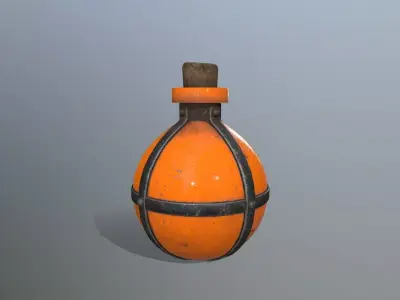 potion bottle Low-poly 3D model