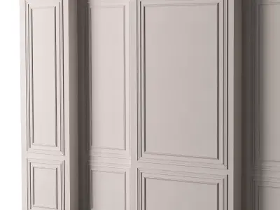 Classic 3D Wall Panel Elegant Design for Interior Decor 12 3D model