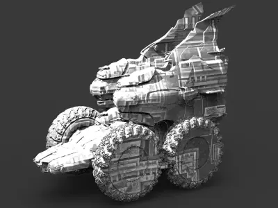 Moon Ship Trekker 2  3D model