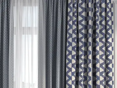 Curtain Set 218 3D model