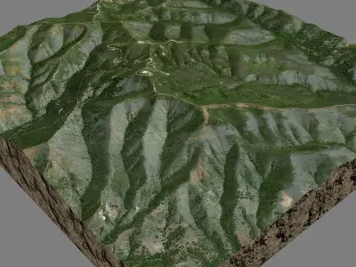 Tepusquet Peak 3D model