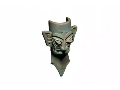Sanxingdui Bronze Human Head 3D model