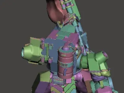 Lancer - Harrison Armory Genghis Mark 2 Articulated 3D print model