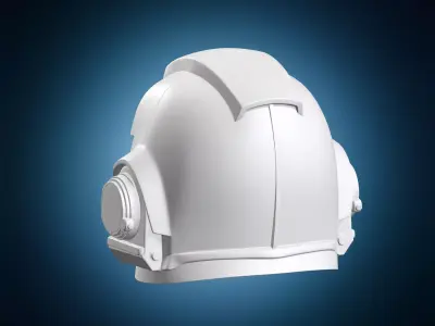 Sci-fi Armored Soldier Helmet 3D print model