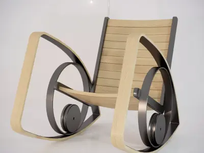 rocking chair lucky 3D model