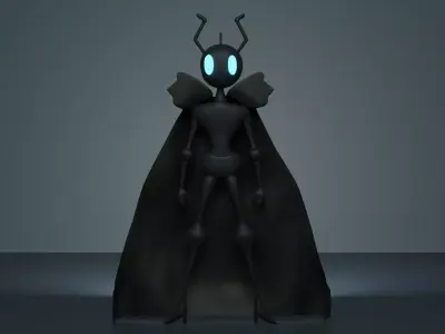 Hollow Knight x Batman 3D Character Low-poly 3D model