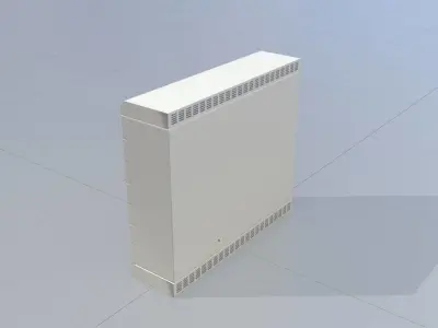 Cable distribution cabinet two-door rotary handle 1000x1130x315 Low-poly 3D model