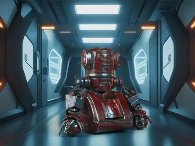 Cute Robot 2 3D model