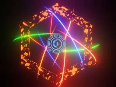 Trail light animation with some 3d model 3D model