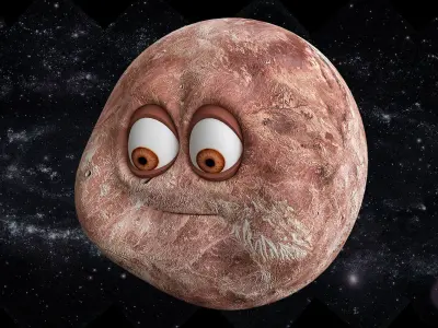 All planets solar system 3d model Low-poly 3D model