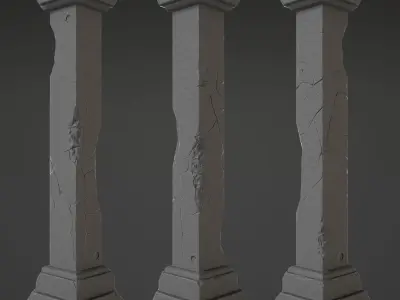 Column - 2nd Low-poly 3D model