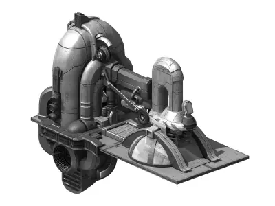 Mechanical Construction - Energy Producer 01 3D model
