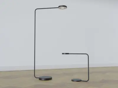 Ypperlig Lamps IKEA Hay Light LED Family Low-poly 3D model