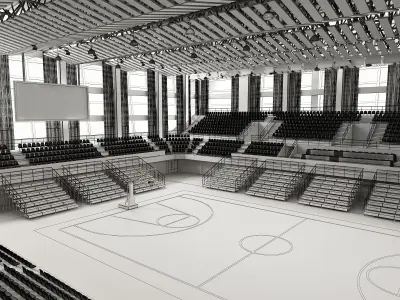 Basketball Arena 3D model