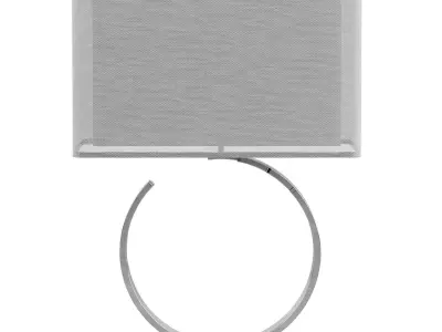 Riley Silver Leaf Table Lamp Low-poly 3D model