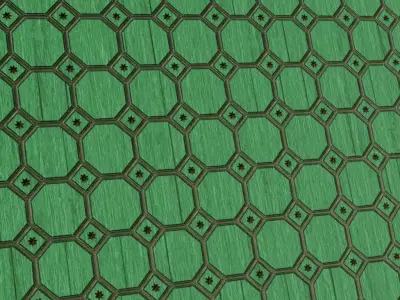 Antique Oak Herringbone Parquet PBR Seamless Texture