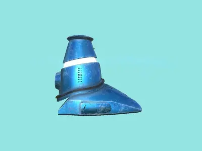 Sci-Fi Boots 02 - Character Design - Megaman Robot Style Low-poly 3D model