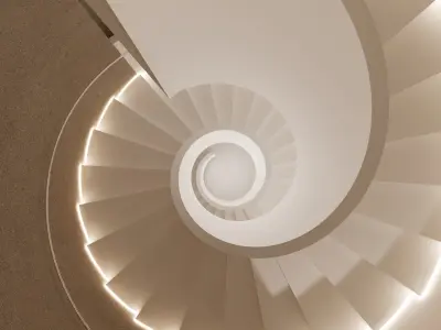 Stairs Backdrop  Low-poly 3D model