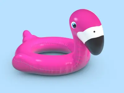 Pool Toys Low-poly 3D model