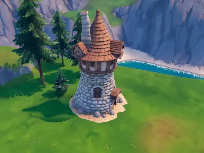 Medieval Fantasy Towers Pack 20 AI Pieces 3D model