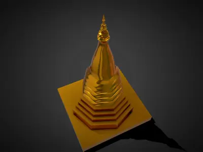 Black Stupa  Laos 3D print model
