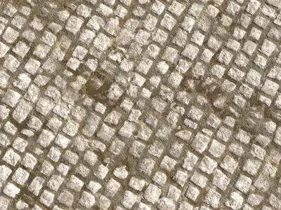 Cobblestone Road 3 Texture PBR Texture