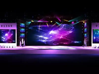 Concert party carnival stage 91 3D model