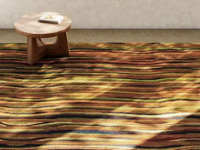 Strata Rug Green 3D model