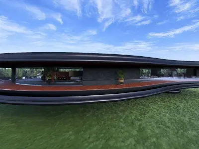 FuturisticHouse 3D model