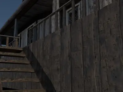 Old Wooden House 3D model