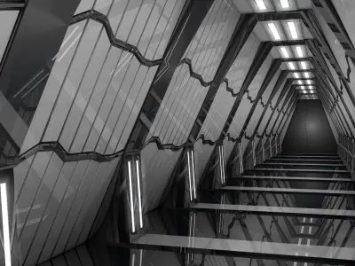 Sci Fi Corridor  3D model