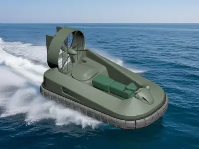 Compact Personal Hovercraft 3D Model 3D model