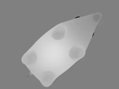 Indirect lighting of tapir 3D model