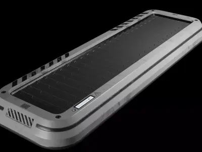 Sci Fi Wall Vent MK1 Low-poly 3D model