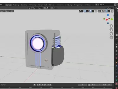 Sci fi Space Ship 3D model