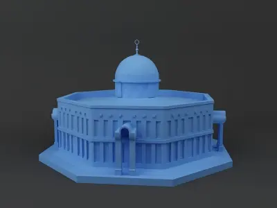 The Dome of Rock 3D printable model 3D print model