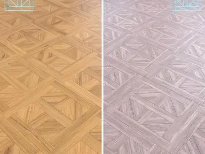 Parquet - Laminate - Wooden floor 2 in 1 Low-poly 3D model 160