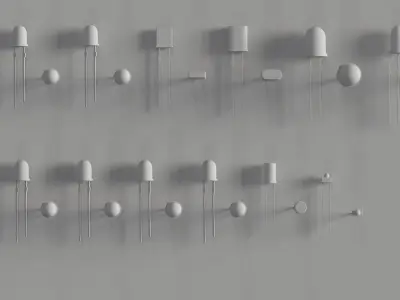 Electrical components vol8 Low-poly 3D model