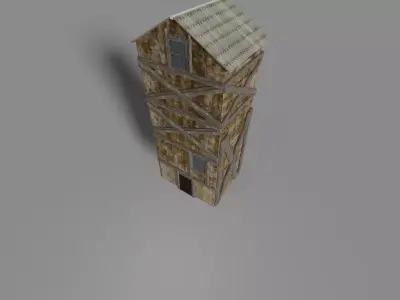 old medieval home tower  3D model