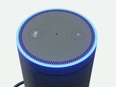 Amazon Echo Voice Controlled Just Ask Smart Home System 3D model