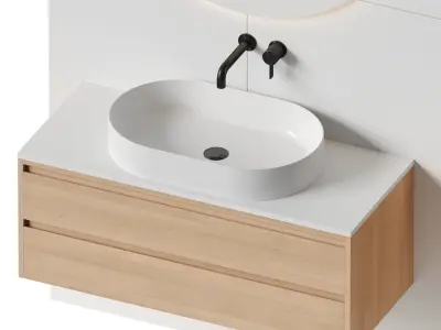 Bathroom set 41 3D model purchase