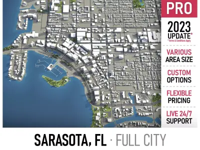 Sarasota Low-poly 3D model