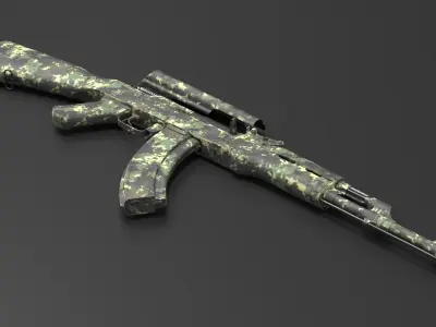  AK 47 Assembled Camouflage 