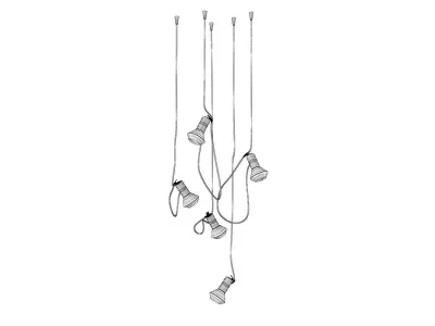 Clampy Pendant Lamp 3D model