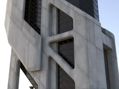  Futuristic Building 105 