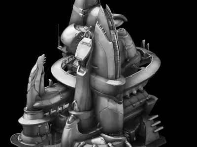 Science Fiction - Fleet Landlord Building 01 3D model