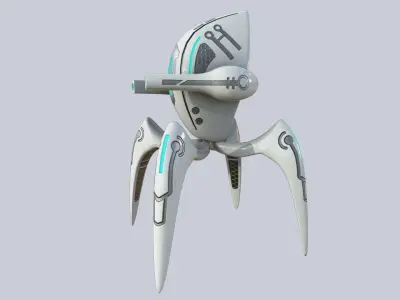 Alien troop Low-poly 3D model buy